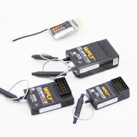 SWFR07S Original 2.4G 7 Channel Receiver Black for Fixed Wing Helicopter