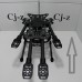 CJ-Z Carbon Fiber Multiaxis Folding Multirotor Multicopter Frame Kit