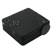 H100TV Mini Multimedia LED Projectors Home Cinema Projetor VGA/AV/USB/SD/HDMI/TV China Projector Black