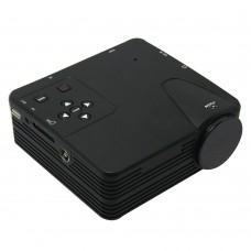 H100TV Mini Multimedia LED Projectors Home Cinema Projetor VGA/AV/USB/SD/HDMI/TV China Projector Black