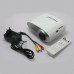 H60 Mini Multimedia LED Projector w/ TV VGA AV HDMI SD + Remote Control -White