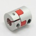 6.35mm to 6.35mm 6.35x6.35mm CNC Motor Shaft Coupling Coupler Diameter 25mm Length 30mm