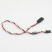  150mm 15cm Servo Extension Lead Wire Cable Anti-interference Cable with Magnet Ring For Futaba JR