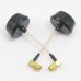 90 Degree High Precision 5.8 GHz 5945MHz Ch8 Circular Polarized Antenna Pair - SMA Plug