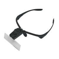 Creative Glasses Style Head Magnifier with 5 Different Multiple Lens / White LED Light (3 x LR1130)