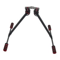 GF-L1B 3K Carbon Fiber Manual Retractable T-shape Landing Gear Skid for FPV Multirotor