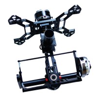 THOR Two Axis Aluminum Brushless Gimbal 2 axis PTZ for 5N 7N GH2 FPV Aerial Photography