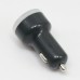 White 2 Port Universal Mini USB Car Charger Adapter for iPad 2 for Samsung P1000 Black