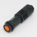 Ultrafire Cree Q5 LED Flashlight 7W High Power Mini Zoomable 3 Modes Waterproof Glare Torch 14500 /AA Bicycle Black