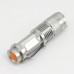 Ultrafire Cree Q5 LED Flashlight 7W High Power Mini Zoomable 3 Modes Waterproof Glare Torch 14500 /AA Bicycle Silvery