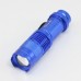 Ultrafire Cree Q5 LED Flashlight 7W High Power Mini Zoomable 3 Modes Waterproof Glare Torch 14500 /AA Bicycle Blue