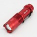 Ultrafire Cree Q5 LED Flashlight 7W High Power Mini Zoomable 3 Modes Waterproof Glare Torch 14500 /AA Bicycle Red