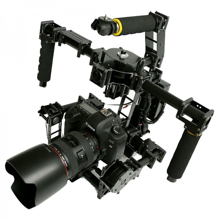 3 axis DSLR Brushless Gimbal Glass Fiber Camera PTZ w/ DYS BGM5208200T