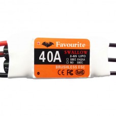 Brushless ESC 40A Two Layers of Board FVT Swallow Series for Multicopter FPV Photography