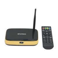 Gold Hi718A Quad Core A31S 2GB 16GB Android Smart TV Box Wireless WIFI Connect Bluetooth 4.0 HDMI