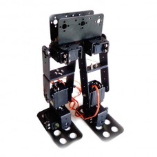 6DOF Biped Robotic Educational Robot Humanoid Robot Kit Servo Bracket Mechanical Arm Black