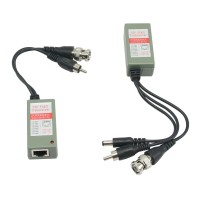 1CH Single Channel UTP Passive Video Audio and Power Balun Transceiver for CCTV Camera