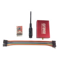 433M FPV16CH Remote Control Transmitter Extend Range Level 10 Power Adjustable Red & Receiver & Antenna 