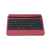 High Quality P1302 Aluminum Bluetooth Keyboard for iPad Mini Dark Red