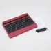 High Quality P1302 Aluminum Bluetooth Keyboard for iPad Mini Dark Red