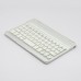 Magnet Aluminum Keyboard Case Mini Ultra Slim Aluminium Bluetooth Keyboard Hard Cover Case for ipad MINI White Silver