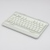 Magnet Aluminum Keyboard Case Mini Ultra Slim Aluminium Bluetooth Keyboard Hard Cover Case for ipad MINI White Silver