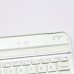 Magnet Aluminum Keyboard Case Mini Ultra Slim Aluminium Bluetooth Keyboard Hard Cover Case for ipad MINI White Silver