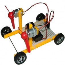 DIY Toy Scientific Wind Power Toy Car Electronic Manual Model