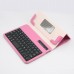 S600 Universal Wireless Bluetooth Stand Shelf Plug-in Keyboard Magnetic Leather Smart Cover Case for Tablets 7" 8" inch TX5A03 Pink