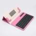 S600 Universal Wireless Bluetooth Stand Shelf Plug-in Keyboard Magnetic Leather Smart Cover Case for Tablets 7" 8" inch TX5A03 Pink