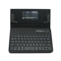 S600 Universal Wireless Bluetooth Stand Shelf Plug-in Keyboard Magnetic Leather Smart Cover Case for Tablets 7" 8" inch TX5A03 Black