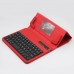 S600 Universal Wireless Bluetooth Stand Shelf Plug-in Keyboard Magnetic Leather Smart Cover Case for Tablets 7" 8" inch TX5A03 Red