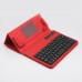 S600 Universal Wireless Bluetooth Stand Shelf Plug-in Keyboard Magnetic Leather Smart Cover Case for Tablets 7" 8" inch TX5A03 Red