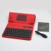 S600 Universal Wireless Bluetooth Stand Shelf Plug-in Keyboard Magnetic Leather Smart Cover Case for Tablets 7" 8" inch TX5A03 Red