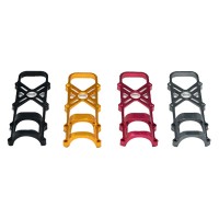 CNC Full Aluminum Alloy Motor Mounting Base 22mm Black Silvery Red Golden