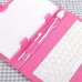 7inch 8inch 9inch 9.7inch Ipad Keyboard Leather Cover for All Pads Rose Red