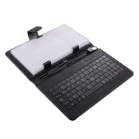 7inch 8inch 9inch 9.7inch Ipad Keyboard Leather Cover for All Pads Black