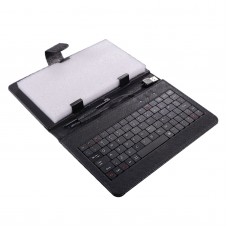 7inch 8inch 9inch 9.7inch Ipad Keyboard Leather Cover for All Pads Black