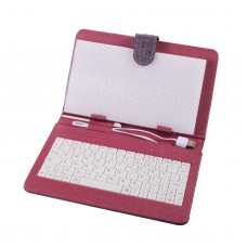 7inch 8inch 9inch 9.7inch Ipad Keyboard Leather Cover for All Pads Purple