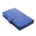 7inch 8inch 9inch 9.7inch Ipad Keyboard Leather Cover for All Pads Dark Blue