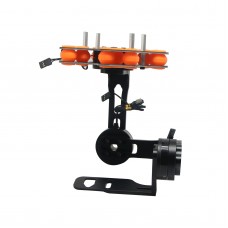 3 Axis Brushless Gimbal FPV Camera Gimbal Frame Kit w/ Motors for Mini DSLR NEX5/6/7 Black
