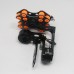 3 Axis Brushless Gimbal FPV Camera Gimbal Frame Kit w/ Motors for Mini DSLR NEX5/6/7 Black