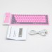 WP002 Universal Portable Storable Revoluble Silicone Wireless Bluetooth Keyboard for iPad 2 iPad 3 iPad 4 Pink