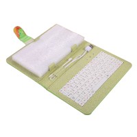 Ipad PC Keyboard Leather Case for All Pad Tablet PC w/ Adjustable Buckle 7" 8" 9" 9.7“ 10” inch Winnie Bear Green