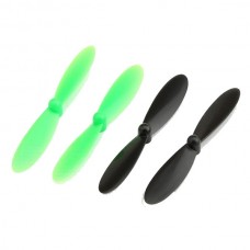 Hubsan X4 H107L H107C H107D Two Pairs Original Propeller 4 Pieces Black and Green(H107C)