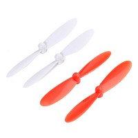 Hubsan X4 H107L H107C H107D Two Pairs Original Propeller 4 Pieces Red and White(H107D)