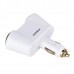 PISEN 2- Socket Car Cigarette Lighter + Female USB Output Charger Adapter - White (12~24V)