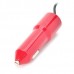 LIDU T-17 Universal Portable Car Cigarette Lighter Charger w/ Charging Cable - Red + Black (12~24V)