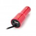 LIDU T-17 Universal Portable Car Cigarette Lighter Charger w/ Charging Cable - Red + Black (12~24V)