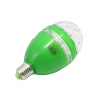 Mini Green 3W E27 85-260V Colorful LED RGB Rotating Stage Lights Lamp KTV DJ Disco Stage Effect Lighting Bulb